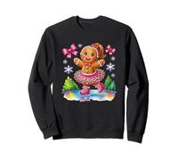 Gingerbread Girl Patinaje sobre Hielo Delicia de Invierno Sudadera
