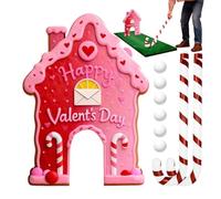 Gingerbread Golf Game - Funny Portable Indoor Outdoor Holiday Mini Toy, Gingerbread Christmas Mini Game Set for Home Room Party Holiday Gatherings Carnival Family Fun