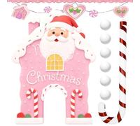 Gingerbread Golf Game Set - Funny Chritmas Games. Portable Mini Golf Course Set | Indoor Outdoor Portable Family Holiday Mini Toy For Family Room Party Holiday Gatherings Carnival