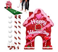 Gingerbread Golf Game - Valentines Day Game Golf Toys, Funny Interactive Holiday Decor, Valentines Day Game's Golf's Toys, For Party Holiday Festival Outdoor Indoor Club Yard Sports Activities Adults