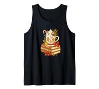 Gingerbread Hot Cocoa & Books Cozy Christmas Reader Camiseta sin Mangas