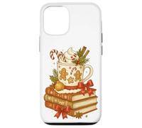 Gingerbread Hot Cocoa & Books Cozy Christmas Reader Carcasa para iPhone 12/12 Pro