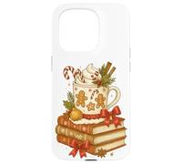 Gingerbread Hot Cocoa & Books Cozy Christmas Reader Carcasa para iPhone 15 Pro