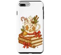 Gingerbread Hot Cocoa & Books Cozy Christmas Reader Carcasa para iPhone 7 Plus/8 Plus