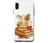 Gingerbread Hot Cocoa & Books Cozy Christmas Reader Carcasa para iPhone XS MAX