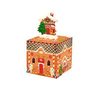Gingerbread House Money Box - Christmas Pull Out Dispenser, Merry Christmas Design | Ideal for Birthdays Valentines Day Proposal Girls Kids Teen Friends Family Women Men