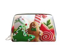 Gingerbread Man Candy - Organizador de maquillaje listo para viajar, bolsa de aseo portátil para mujer, Gold, Talla única, Neceser