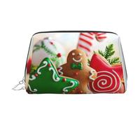 Gingerbread Man Candy - Organizador de maquillaje listo para viajar, bolsa de aseo portátil para mujer, Silver, Talla única, Neceser