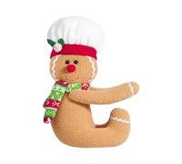 Gingerbread Man, Christmas Tree Topper, Plush Hugger Decoration, Fun and Festive Design for Wine Bottles, Trees, or Displays on Christmas, Halloween, Birthday, Valentine’s Day