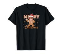 Gingerbread Man Cookie Icing Dad Mom Kids Christmas Camiseta
