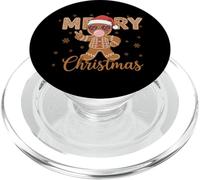 Gingerbread Man Cookie Icing Dad Mom Kids Christmas PopSockets PopGrip para MagSafe