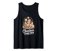 Gingerbread Man Cozy Baking Christmas Cookie Crew Camiseta sin Mangas