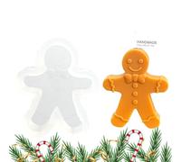 Gingerbread Man Mold - Silicone Mold | Reusable Gingerbread Man Molds | Soft Resin DIY Molds For Gift DIY Scented Candle Chocolate Plaster Ornaments