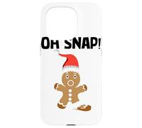 Gingerbread Man Oh Snap Cookie Christmas Stocking Stuffer Carcasa para iPhone 15 Pro