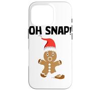Gingerbread Man Oh Snap Cookie Christmas Stocking Stuffer Carcasa para iPhone 16 Pro