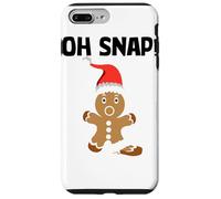 Gingerbread Man Oh Snap Cookie Christmas Stocking Stuffer Carcasa para iPhone 7 Plus/8 Plus