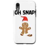 Gingerbread Man Oh Snap Cookie Christmas Stocking Stuffer Carcasa para iPhone XR