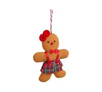 Gingerbread Man Ornaments - Festive Decor, Reusable Cute Cartoon Holiday Gingerbread Man Ornaments for Christmas Tree, Dining Table, Party, Mantle, Fireplace, Window, and Living Room