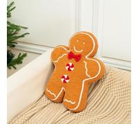 Gingerbread Man Plush - 45cm Christmas Cute Doll, Stuffed Toy with Bow for Kids Boys Girls, Soft Home Decor | Suitable for Living Room Bedroom Couch Nightstand Office Bed Travel Party Mantel 2024xl