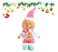 Gingerbread Man Plush Toys | Decoraciones navideñas: decoración del hogar de muñeca Blando a Mano para pequeños Adolescentes Familiares