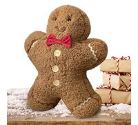 Gingerbread Men - Christmas Gingerbread Ornaments | Gingerbread Tree Decorations Ginger Man | Linda y Adorable Plush Pillow Stuffed Animal Cute Pillow