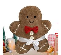 Gingerbread Pillow, Soft Christmas Plush, Cute Stuffed Cartoon Doll, Holiday Hug Toy, Cozy Decorative Cushion, Adorable Gift for Kids, Party, School, Daughter, Baby, Friends, Youth, Family
