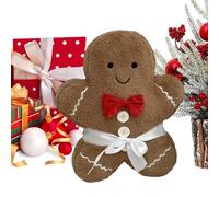 Gingerbread Pillow, Soft Cute Christmas Stuffed Animals, Cartoon Plush Dolls Baby Girls Boys Kids, Lightweight Holiday Party Gift for School, Family, Friends, Daughter, Son