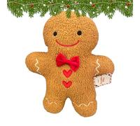 Gingerbread Plush | Soft Decorative Throw Pillows Compact ,Christmas Gingerbread Man Plush Toys | Children's Room Décor For Adult Boys Girls Bedroom Living Room Sofa Desk Home Car Holiday Birthday