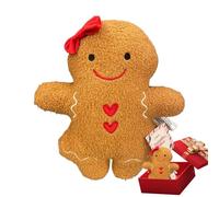 Gingerbread Plush | Space-Saving Decorative Throw Pillows | Christmas Gingerbread Man Plush Toys | Children's Room Décor For Adult Boys Girls Bedroom Living Room Sofa Desk Home Car Holiday Birthday