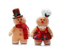 Gingerbread Plush Stuffed Animals, Christmas Stuffed Animals Plush Gingerbread Boys and Girls, Gingerbread Man Plush Toys