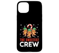 Gingerbread The Sweetest Crew Matching Divertida Navidad Carcasa para iPhone 15 Plus