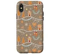 Gingerbread Town - Coqueta Festiva de Navidad Carcasa para iPhone X/XS
