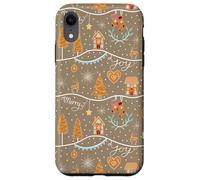 Gingerbread Town - Coqueta Festiva de Navidad Carcasa para iPhone XR