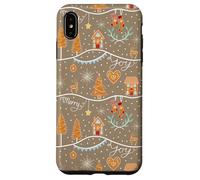 Gingerbread Town - Coqueta Festiva de Navidad Carcasa para iPhone XS MAX