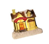 Gingerbreads - Decoración de casa con luz LED, figuras de pueblo de Navidad para fiestas, panes de jengibre, figura de casa