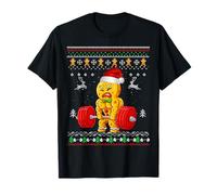 Gingershred Ugly Gingerbread Man Gym Bodybuilding Navidad Camiseta