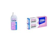 GINGILACER - Pack Tratamiento Gingivitis - Colutorio 1000ml + Pasta de Dientes 2 x 125 ml - Ideal para Encías Delicadas - Previene el Sangrado Gingival