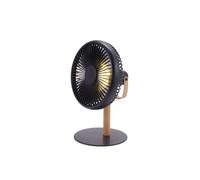 Gingko Beyond - Ventilador de escritorio desmontable ultra silencioso, control remoto o botón, 3 velocidades de viento frío, carga USB-C