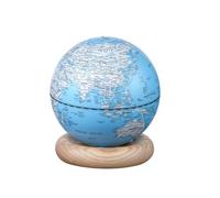 Gingko Design Atlas Glove Mini lámpara - Azul cielo | Luz de estado de ánimo de vidrio soplado a mano | Recargable por USB | Compacto e inalámbrico | Brillo LED ambiental