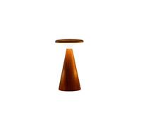 Gingko Design Sylva - Lámpara de mesa - Mini nogal | Luz escultural compacta de madera | Lámpara ambiental moderna para mesita de noche, estante o espacios pequeños
