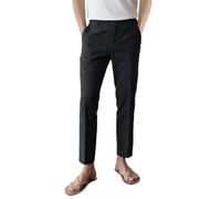 GINGTTO Pantalón Chino Hombre Elástico Pantalones Chinos Slim Fit Verano Bolsillos Negro 36/30