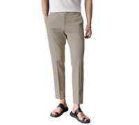 GINGTTO Pantalones Chinos Elasticos Hombre Slim Fit Verano Trousers Ligero Playa Pants Caqui Oscuro 28/30