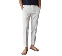 GINGTTO Pantalones Chinos Hombre Slim Fit Pantalon Chino Stretch Verano Ligeros Playa Verano Blanco 30/30