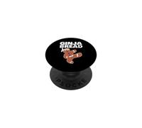 Ginjabread Man Funny Ninja Gingerbread PopSockets PopGrip Adhesivo