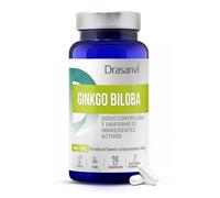 Ginkgo Biloba 30 Cápsulas Drasanvi | Extracto Estandarizado Alta Concentración | Apoyo a la Memoria, Concentración y Circulación | 1 Cápsula Diaria | Suplemento Natural