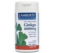 Ginkgo Biloba 180 tabletas de 6000mg - Lamberts