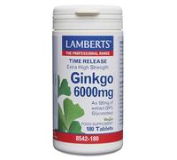 Ginkgo Biloba 180 tabletas de 6000mg - Lamberts