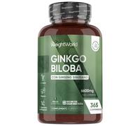 Ginkgo Biloba 6600 mg · 365 Comprimidos · Fórmula con Ginseng Siberiano