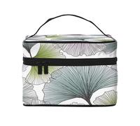 Ginkgo Biloba Pintado A Mano, Bolsa de Maquillaje Bolsa de cosméticos Bolsa de Aseo de Viaje portátil Estuche para lápices