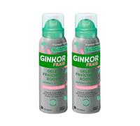 GINKOR Fresh | Gel refrescante para piernas | Efecto refrescante intenso inmediato | 96% de origen natural | Ginkgo biloba, mentol, escina | Compatible con medias y pantimedias | Pack de 2 x 100 ml